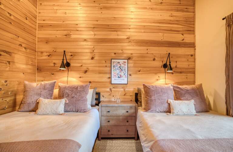 Basement level bedroom