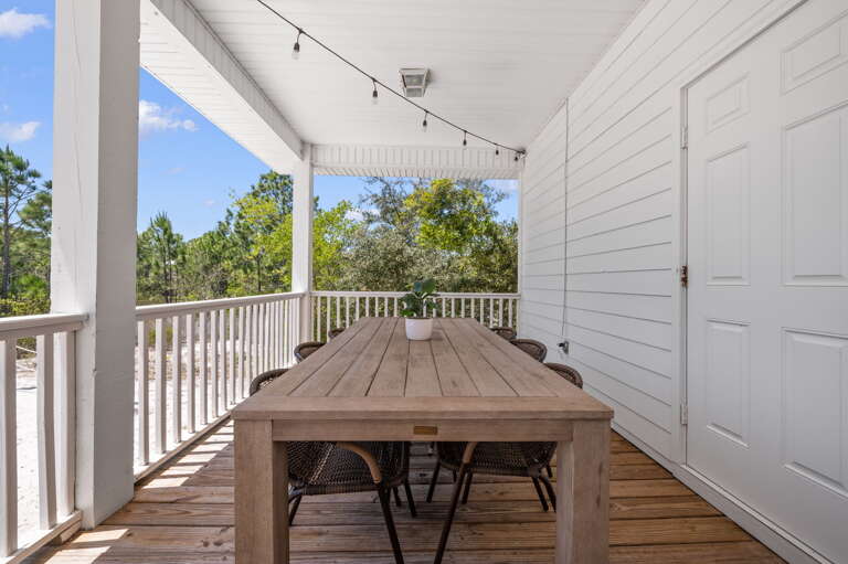 Outdoor dining available.