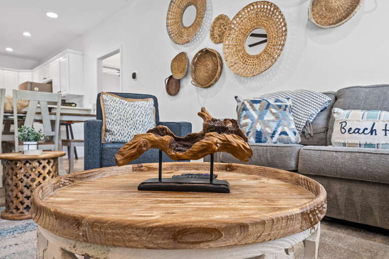 Living room coffee table.