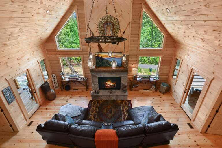 Loft- overlooking the open living room