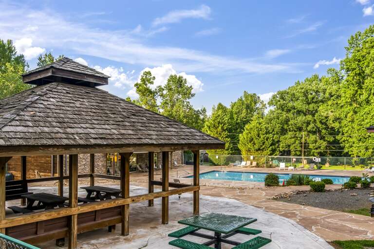Neighborhood pavilion and pool Neighborhood pavilion and pool