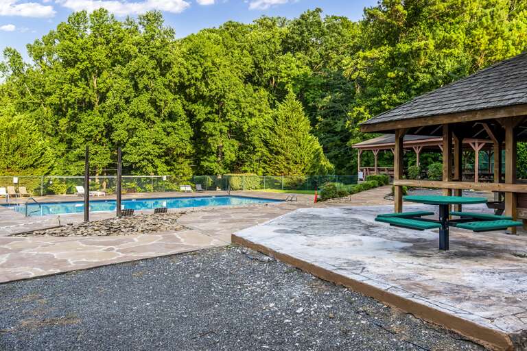 Neighborhood pavilion and pool Neighborhood pavilion and pool