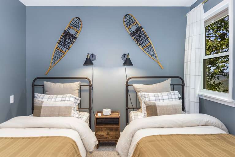 Two twin beds