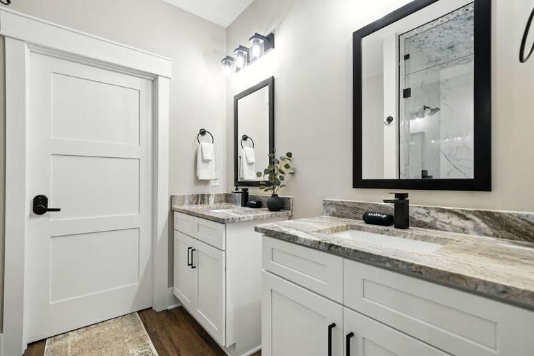 Primary bathroom - dual sinks