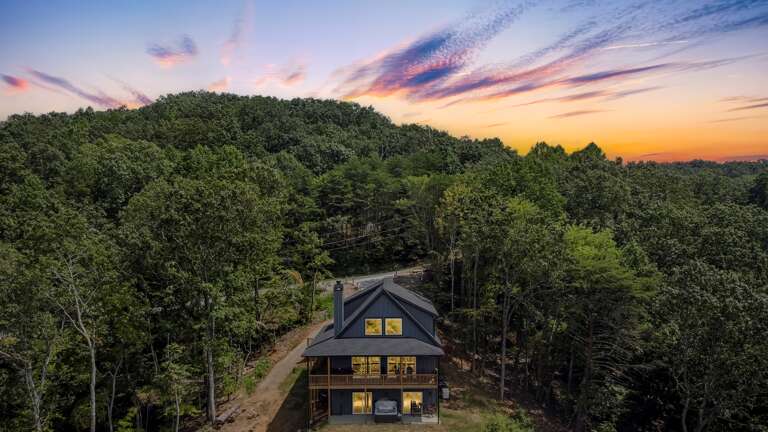 Aerial view from rear 