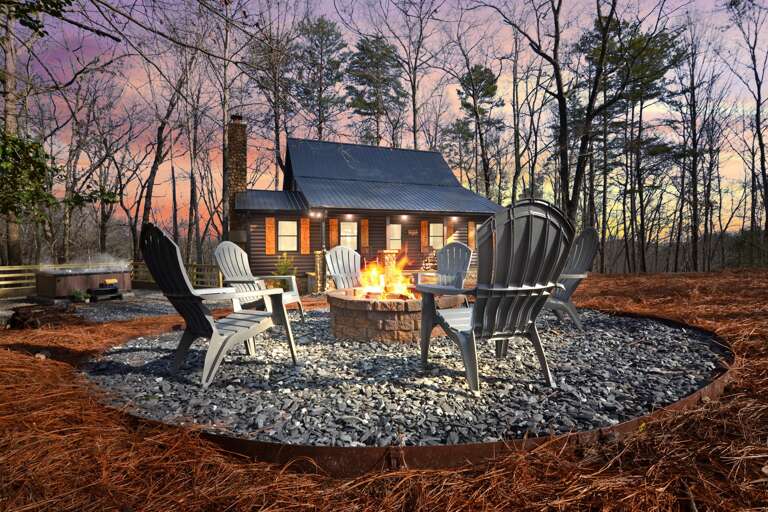 Front view from fire pit Front view from fire pit