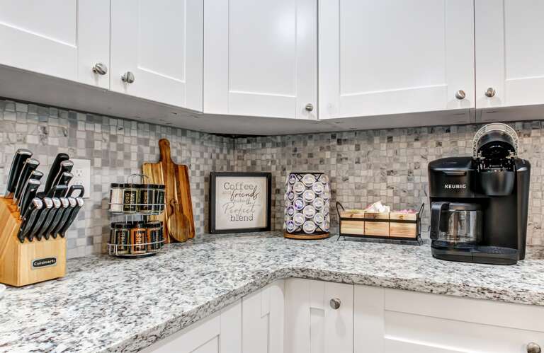 The Coffee Bar has Drip or K Cup and Coffee is Provided