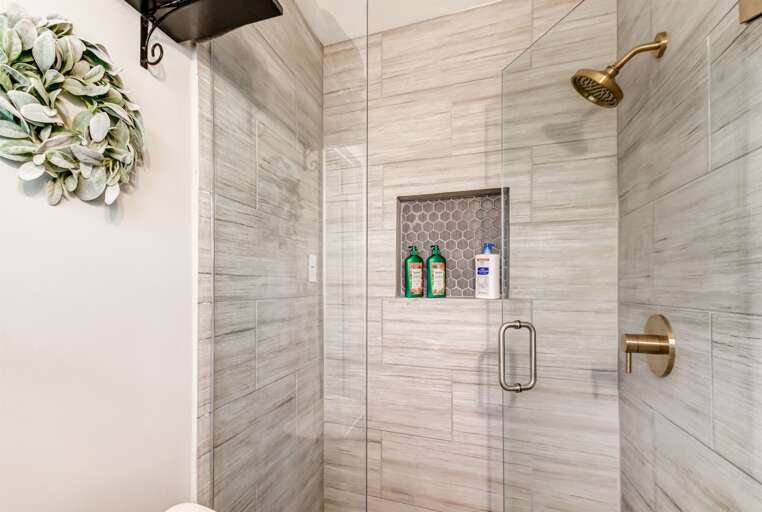 Newly Remodeled Bathroom Shared Between Bedrooms 2-3