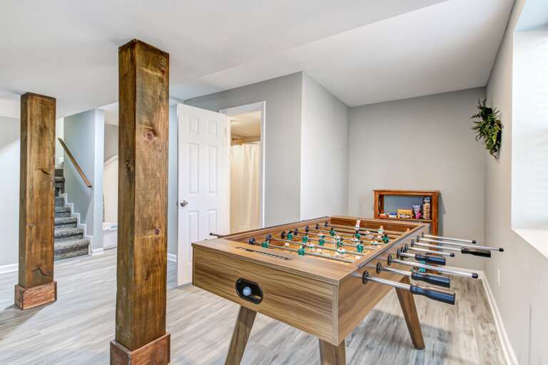 Game Room Area With Foosball and Games