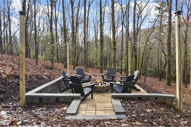 Fire pit with 6 chairs  Fire pit with 6 chairs