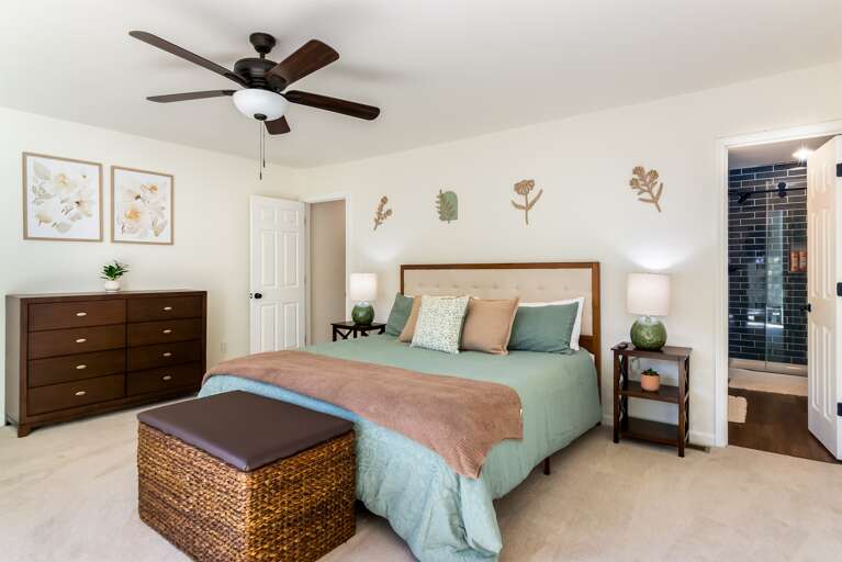 Master bedroom w/ dresser 