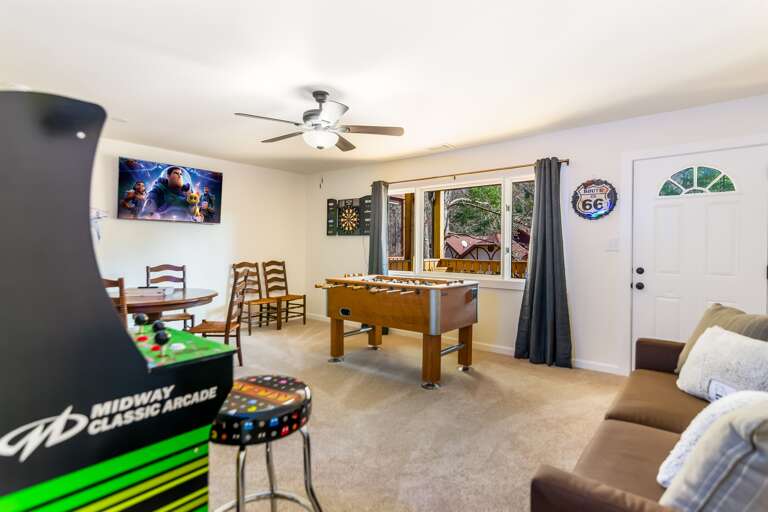 Gameroom- Basement level w/ rear entrance 