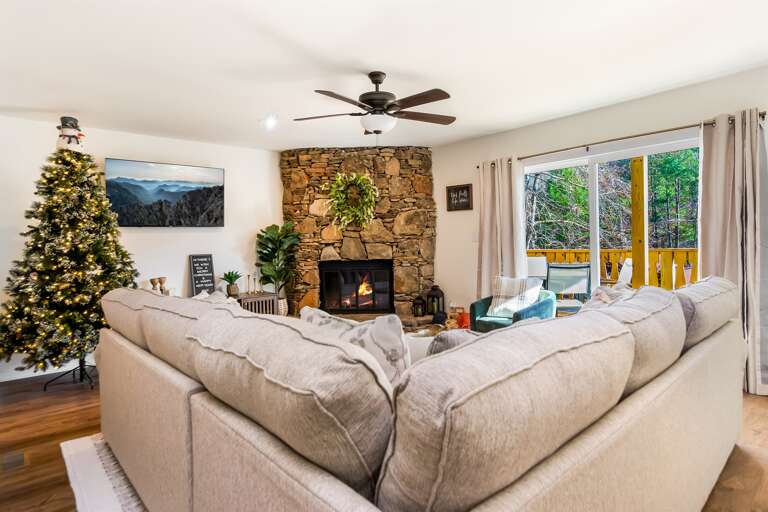 Warm and inviting living room
