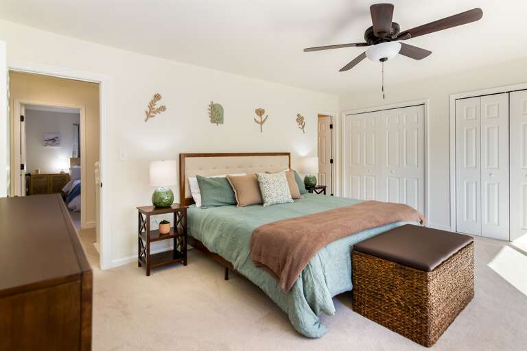 Master bedroom w/ double closets 
