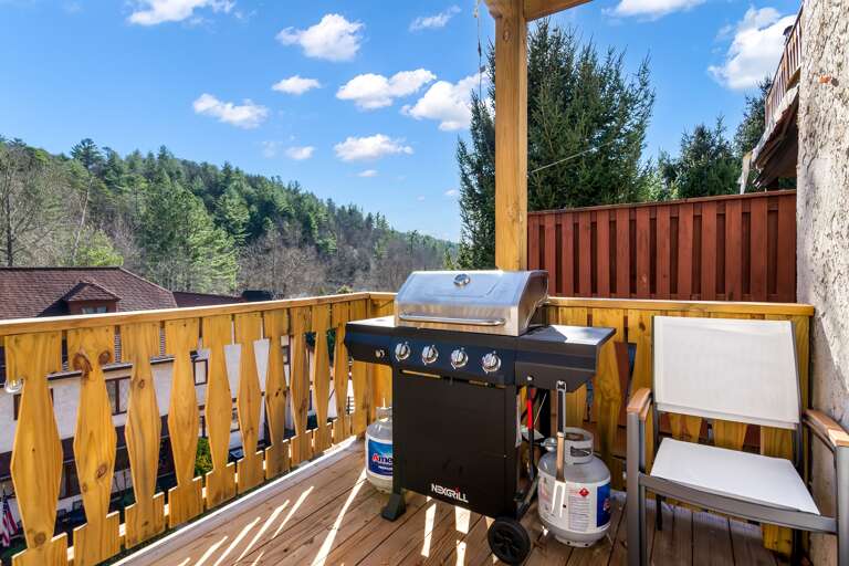 Exterior porch- propane grill 