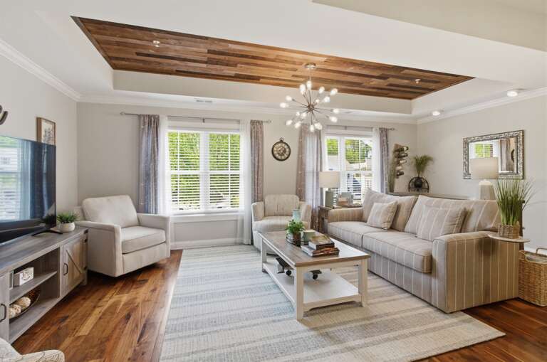 Bright and cozy living room designed for comfort and relaxation.
