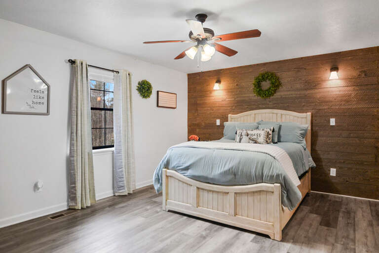 Bedroom with New Comfy Queen