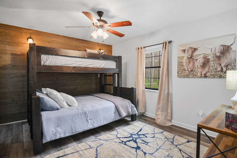 Bedroom with Queen Bottom and XL Twin on Top Bedroom with Queen Bottom and XL Twin on Top