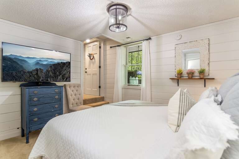 Rest in bed and snuggle up with a movie!