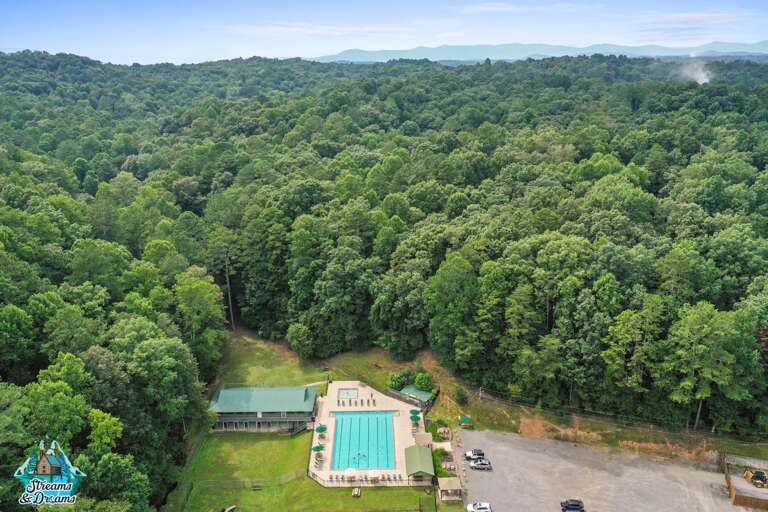 Inside the community surrounded by nature and the ridge of the mountains.