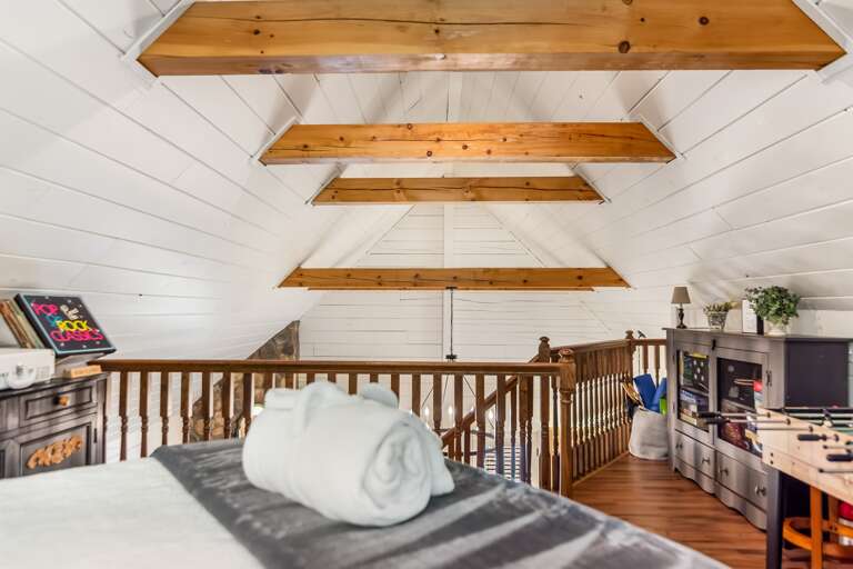 Loft with a bed and the views are exquisite! This is a wonderful space and a favorite.