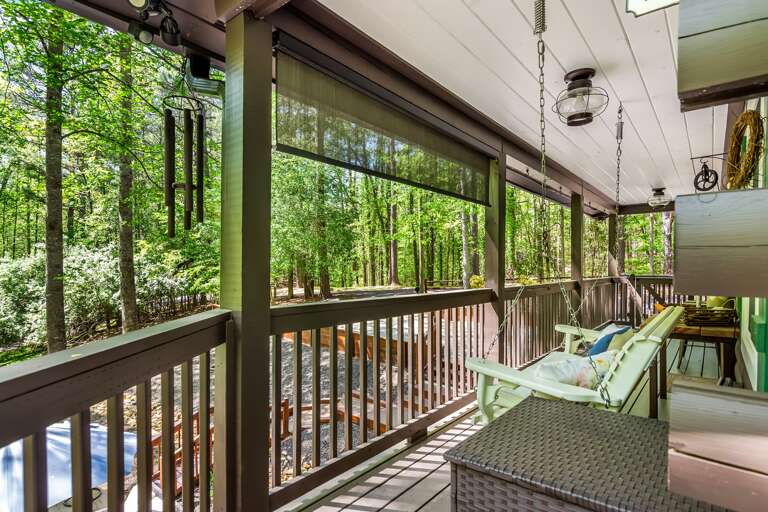 Morning coffee and early sunrise on the porch as you take time to relax and catch up on those books you have been wanting to read.