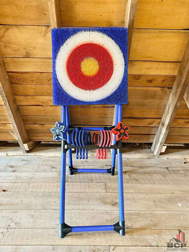 Games in the barn/play area 