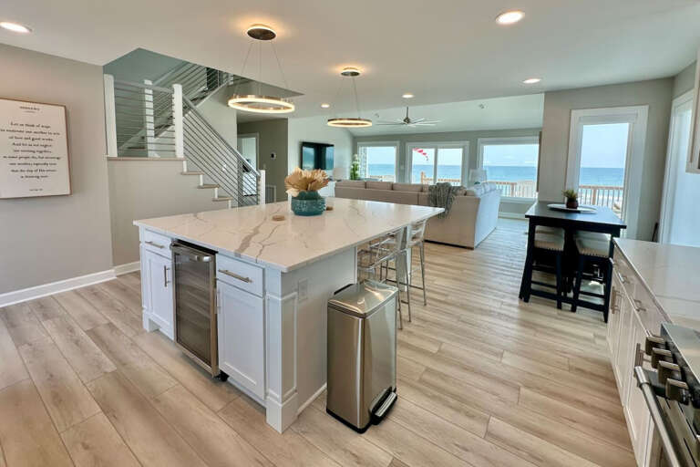 Ocean view from kitchen