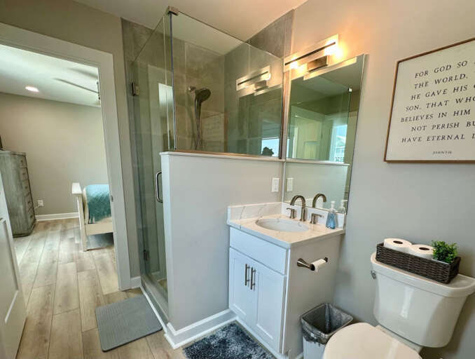 Bedroom three full bathroom Adjacent to kitchen