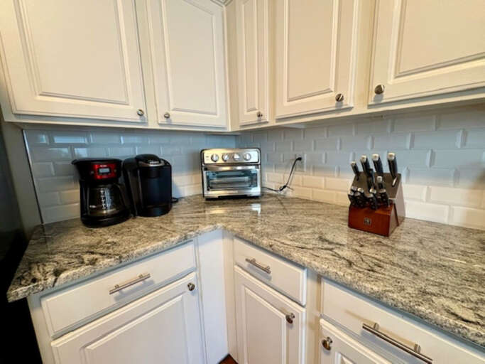Granite counter tops.