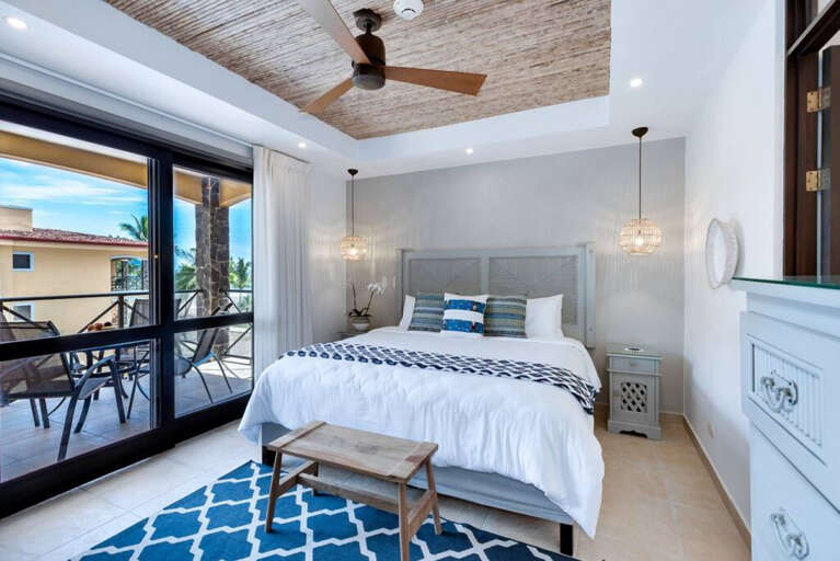 Master bedroom with private bathroom.