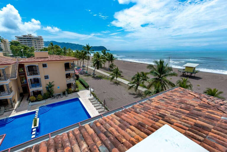 Incredible day-time views from our PRIVATE rooftop terrace.  A great place to hang out and watch the sunset or have coffee at the breakfast bar up here.