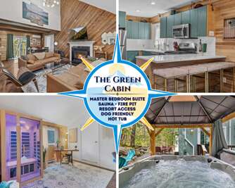 Dog Friendly Cabin w/ Hot Tub, Sauna & Fire Pit