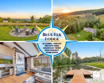 Mountain Views, Private Pond, Mins 2 Elk Mountain