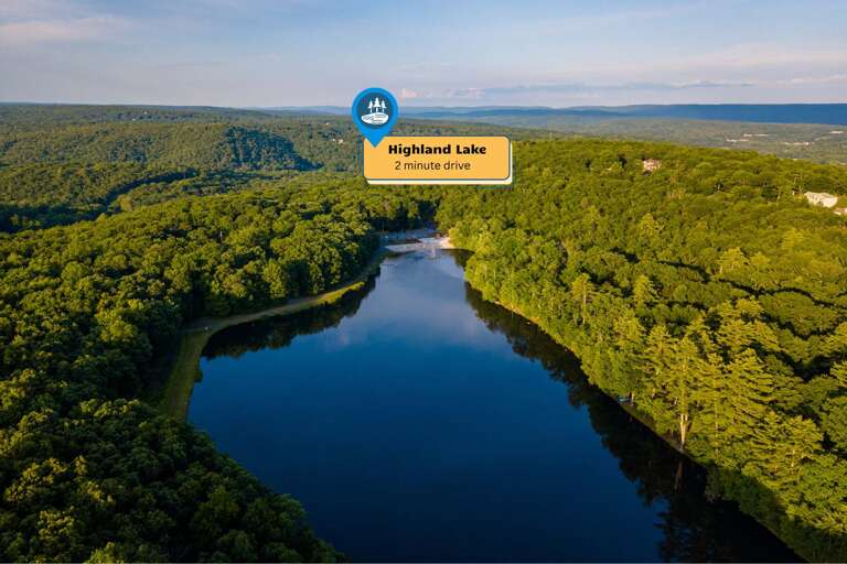 Serene Lake Surrounded By Lush, Leafy Landscape