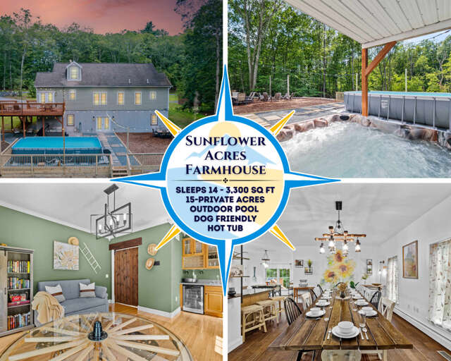 Dog Friendly Farmhouse w/ Pool, Hot Tub, Fire Pit