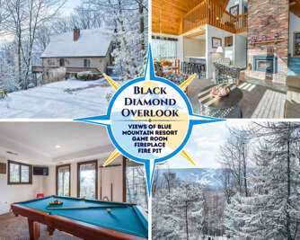 Views of Blue Mountain! Near App Trail, Game Room