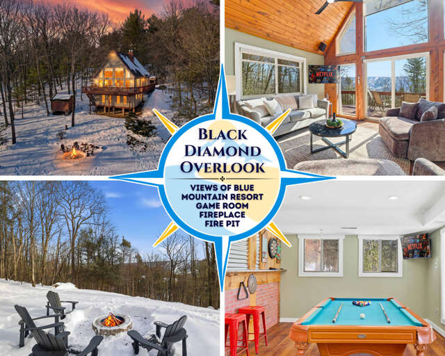 Views of Blue Mountain! Near App Trail, Game Room