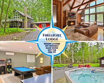 Firelight Escape w/ Hot Tub, Games & Resort Access