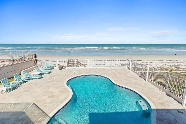 Enjoy the best of your beach stay with a private oceanfront pool just steps from the sand. Relax poolside or stroll straight to the shoreline for sun, surf, and unforgettable coastal views.
