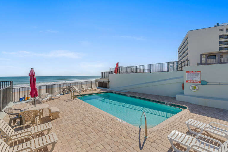 Spend your beach stay relaxing by the oceanfront pool with breathtaking Atlantic views. Enjoy