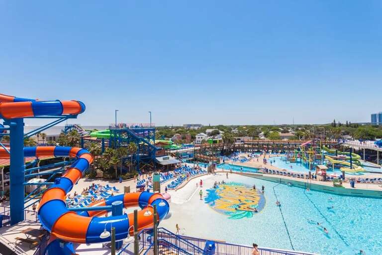 Make a splash at the nearby waterpark featuring thrilling slides, wave pools, and kid-friendly attractions—just minutes from your beach stay for the ultimate family vacation adventure.