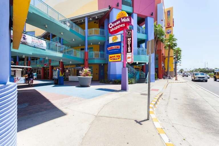 Just steps from the beach, Ocean Walk Shoppes offers dining, shopping, movies, and entertainment—perfect for enjoying the vibrant Daytona Beach lifestyle during your stay.