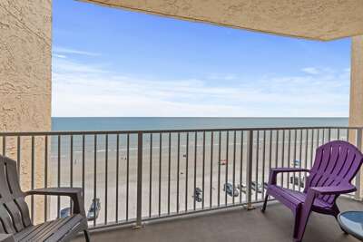 Enjoy stunning ocean views from your private balcony, perfect for morning coffee or evening relaxation.