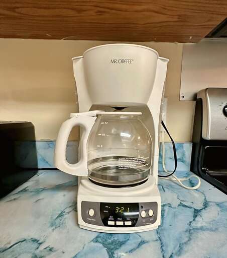 Start your mornings right with a classic drip-style Mr. Coffee machine — easy to use and perfect for brewing a full pot to share.