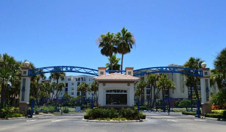 Arrive in style at this beautifully landscaped, gated coastal community surrounded by palm trees and resort-style charm. The perfect welcome to your relaxing and secure beach stay getaway.