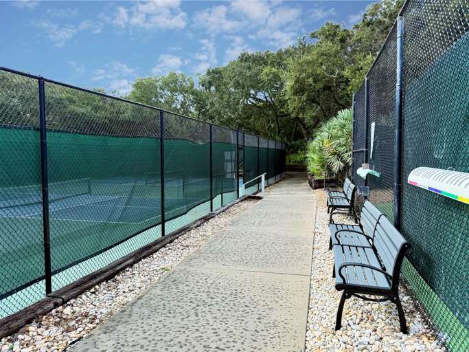Private tennis courts with shaded seating, perfect for friendly matches during your beach stay. Enjoy on-site recreation and stay active before or after relaxing on the nearby sandy shores.