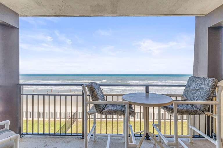 Take in breathtaking oceanfront views from your private balcony beach stay. Relax with comfortable