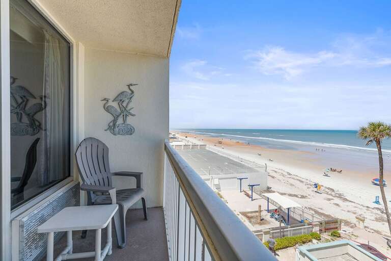 Relax on your private balcony and soak in panoramic ocean views. Perfect for your beach stay, this serene outdoor space offers front-row seats to the shoreline, gentle waves, and coastal breezes.