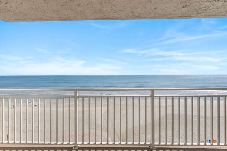 Take in breathtaking panoramic views of the Atlantic Ocean and sandy shoreline from your private